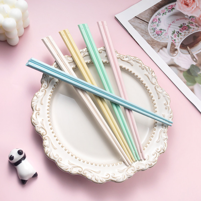 Velosan温仑山合金筷子家用高档抗菌分食筷