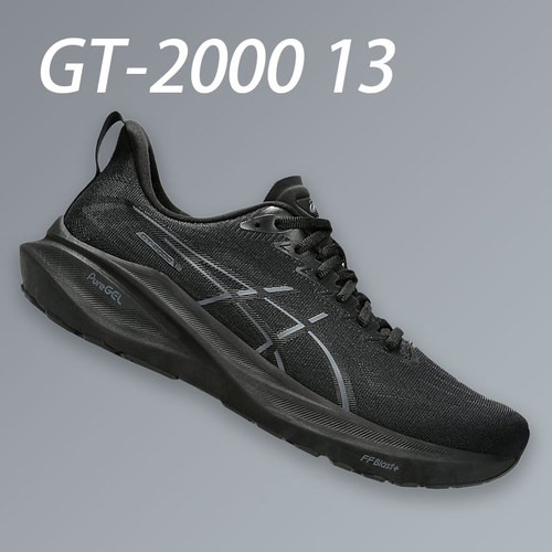 ASICS亚瑟士男鞋GT2000 13黑武士稳定支撑跑步鞋马拉松舒适运动鞋