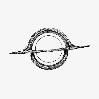 黑洞暗黑仿点刺刺青纹身贴星际穿越黑色防水临时纹身贴