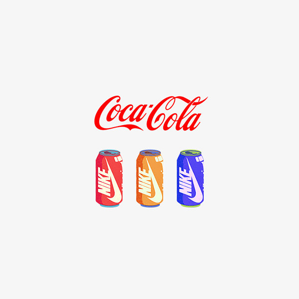 潮牌coca-cola可口可乐coke男女文艺情侣防水logo纹身贴