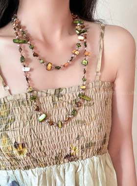 波西米亚中古风贝壳项链女
