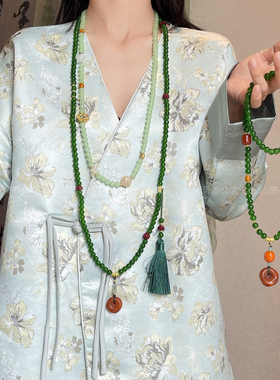 「绿兮汝」平安扣流苏项链