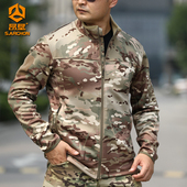 昂垦户外冬季 耐磨轻量化保暖加绒上衣 战术通勤夹克外套男立领开衫