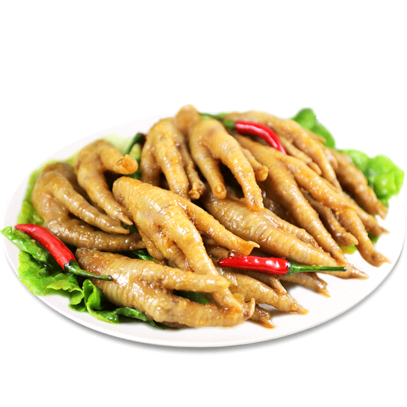 气调神鲜装香辣卤味鸡爪锁鲜鸡肉零食特色小吃不老神