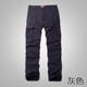 裤 男直筒宽松多口袋休闲裤 男士 match麻吉工装 户外长裤 6071