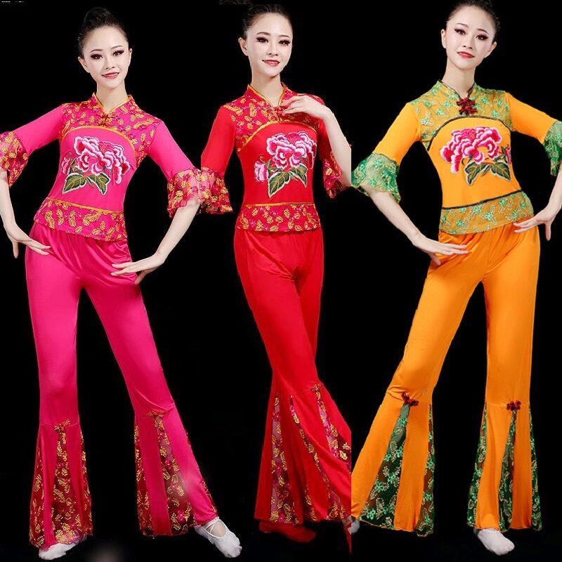 广场舞蹈服装女演出服运动套装
