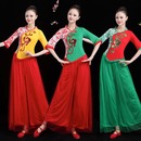 女民族风跳舞蹈服团队健身表演出服秧歌服套装 2025新款 广场舞服装