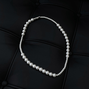 Unawares. 扣珍珠项链 粗细镶嵌磁吸式