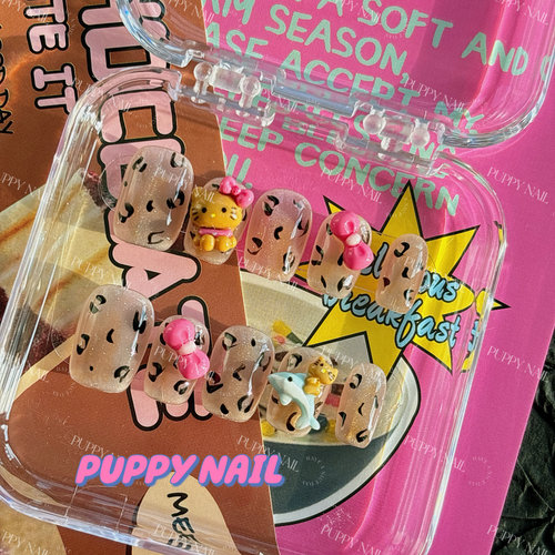 猫眼黑皮KT辣妹穿戴甲显白