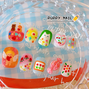 PUPPY家小天使猫咪水彩穿戴甲