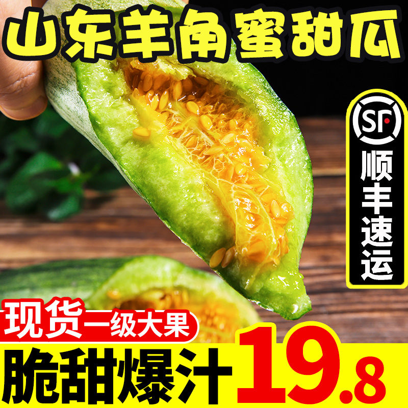 【顺丰速发】山东羊角蜜甜瓜3斤装新鲜水果包邮当季蜜瓜小香瓜10