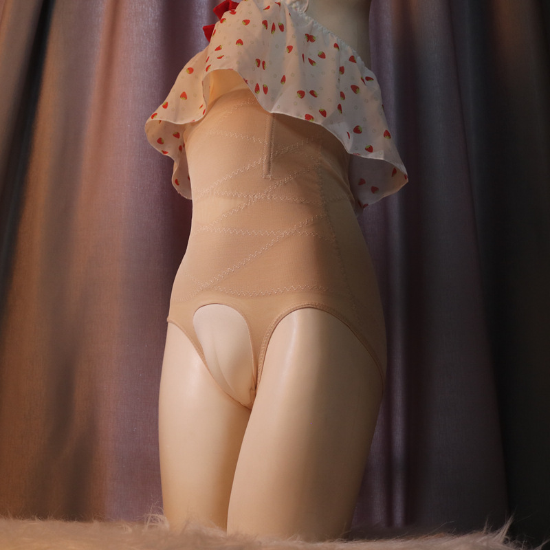 高腰紧身收腹性感鲍鱼勒痕裤