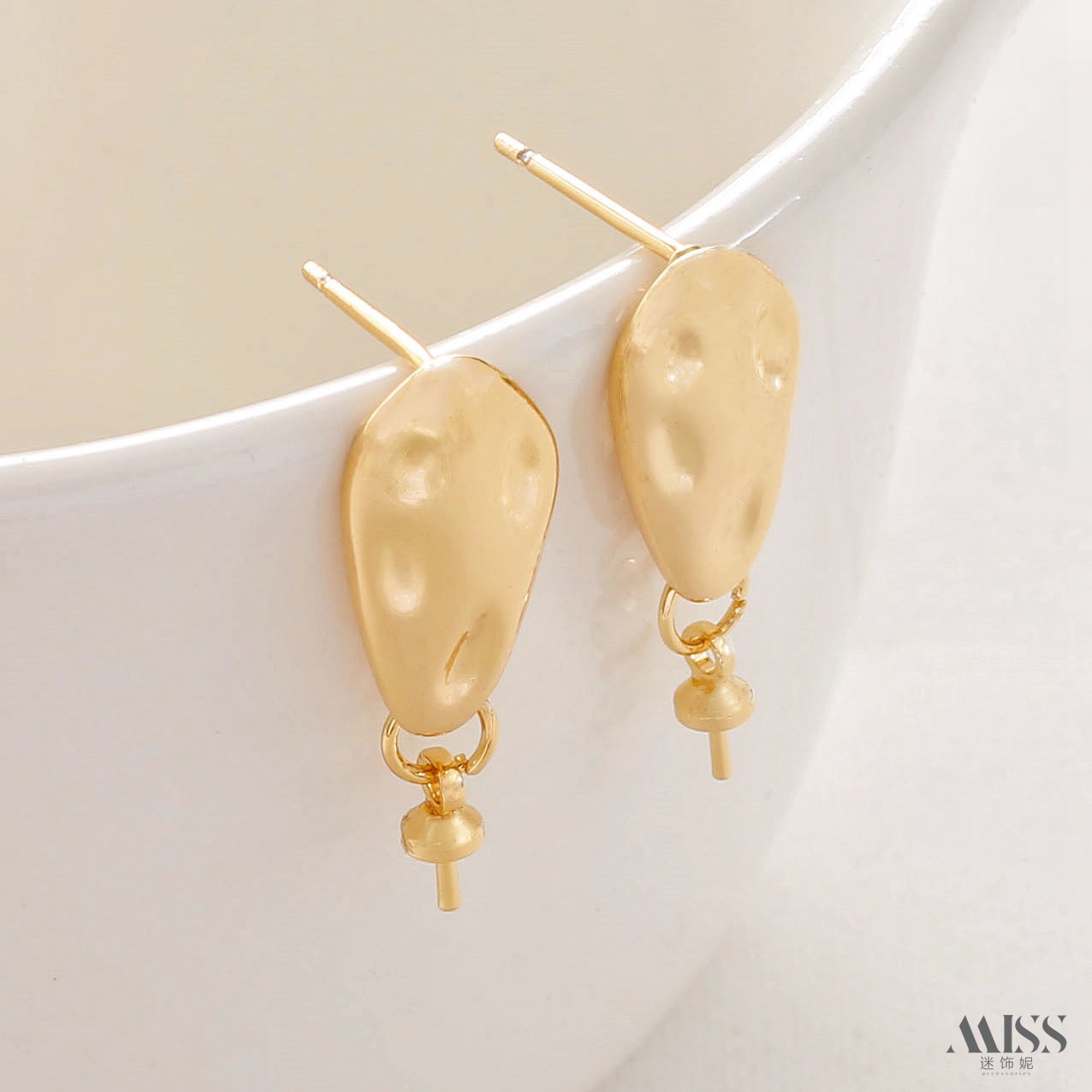 祢饰妮日韩铜包金女保色耳钉耳环