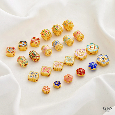 祢饰妮千里江山六字箴言雏菊隔珠