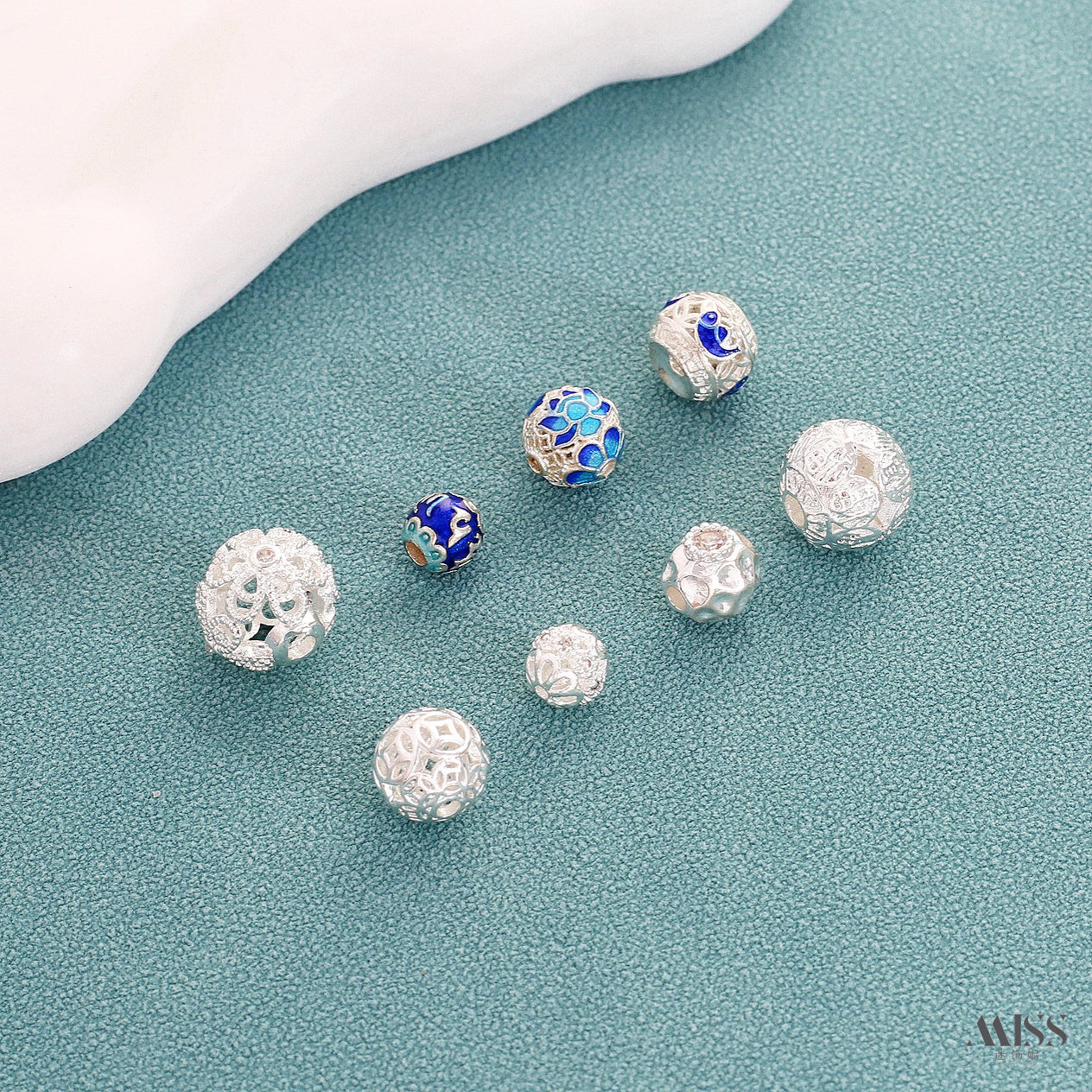 景泰蓝烧蓝珐琅彩铜镀厚银莲花铜钱锦鲤福球隔珠diy手作串饰配件,饰品/流行首饰/时尚饰品新,其他DIY饰品配件,淘宝优惠券,粉丝福利购,淘宝优惠卷