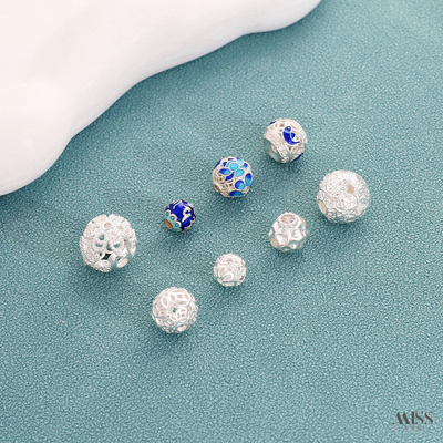 祢饰妮景泰蓝铜镀厚银隔珠