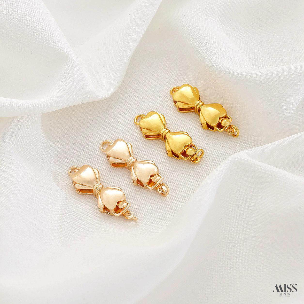 14K包金保色18K蝴蝶结单排插片扣diy手工连接扣手链项链珍珠扣头,饰品/流行首饰/时尚饰品新,其他DIY饰品配件,淘宝优惠券,粉丝福利购,淘宝优惠卷