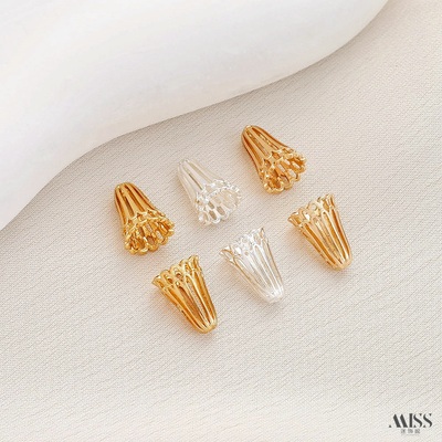 祢饰妮铜镀金喇叭花托帽托