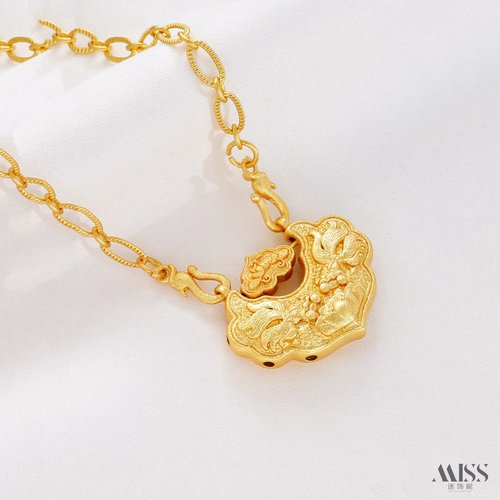 祢饰妮男女通用铜保色吊坠沙金