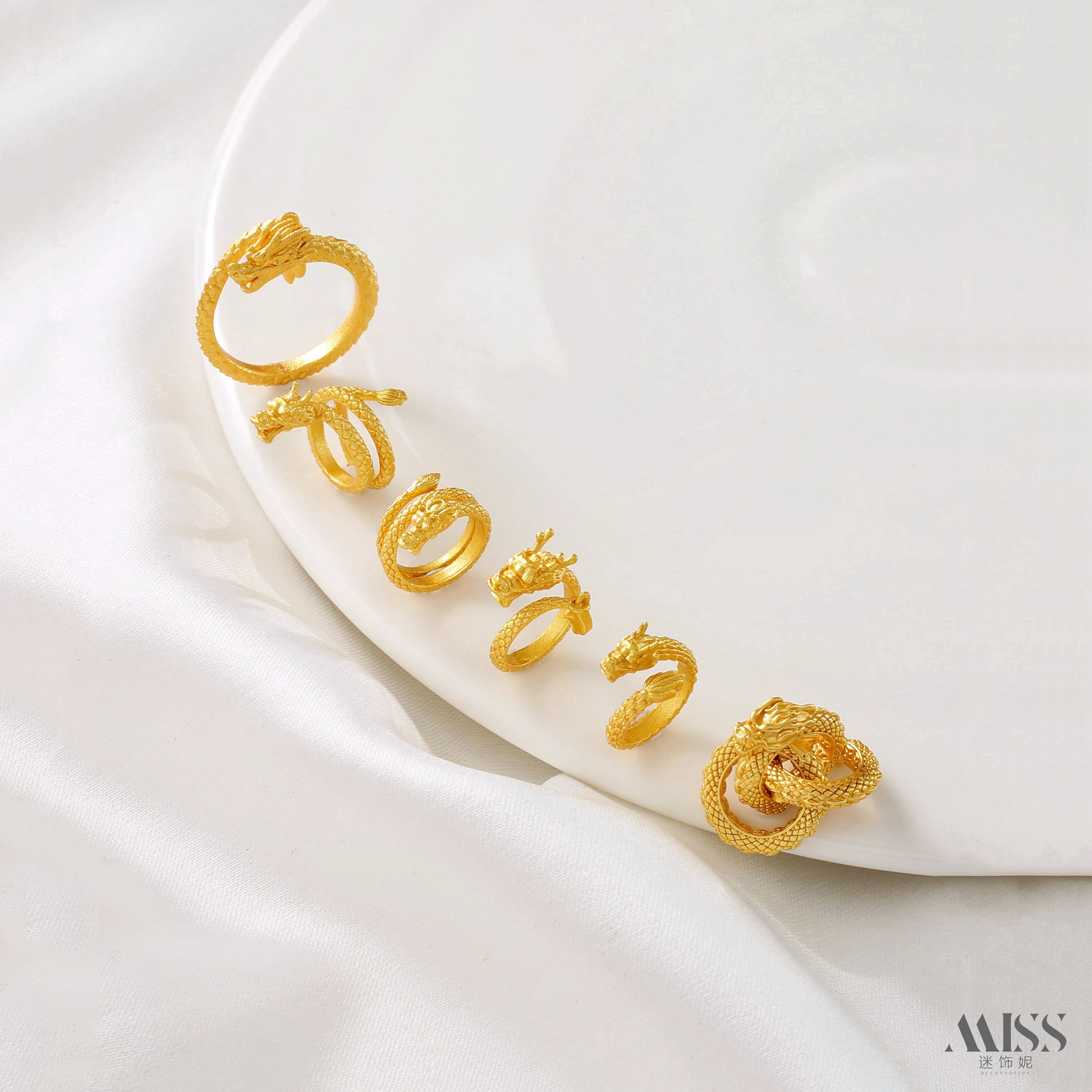 18K哑金保色龙年本命年龙环盘龙隔珠跑环神龙摆尾活口戒指diy龙饰,饰品/流行首饰/时尚饰品新,其他DIY饰品配件,淘宝优惠券,粉丝福利购,淘宝优惠卷