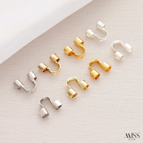 迷饰妮14k保色收尾U形扣配件