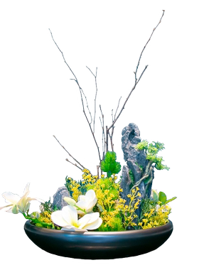 酒店餐桌花摆花圆桌转盘