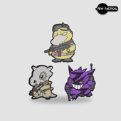 臂章 PEWTAC 士气章 卡拉卡拉 耿鬼织唛魔术章 战术小精灵 可达鸭