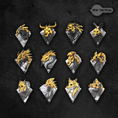 十二生肖高精热转印布魔术贴士气章 风格 PEWTAC 朋克