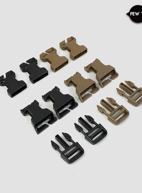 PEWTAC 多耐福UTX 1英寸龙虾扣 母扣 公扣 2个装 一英寸2.5cm适用