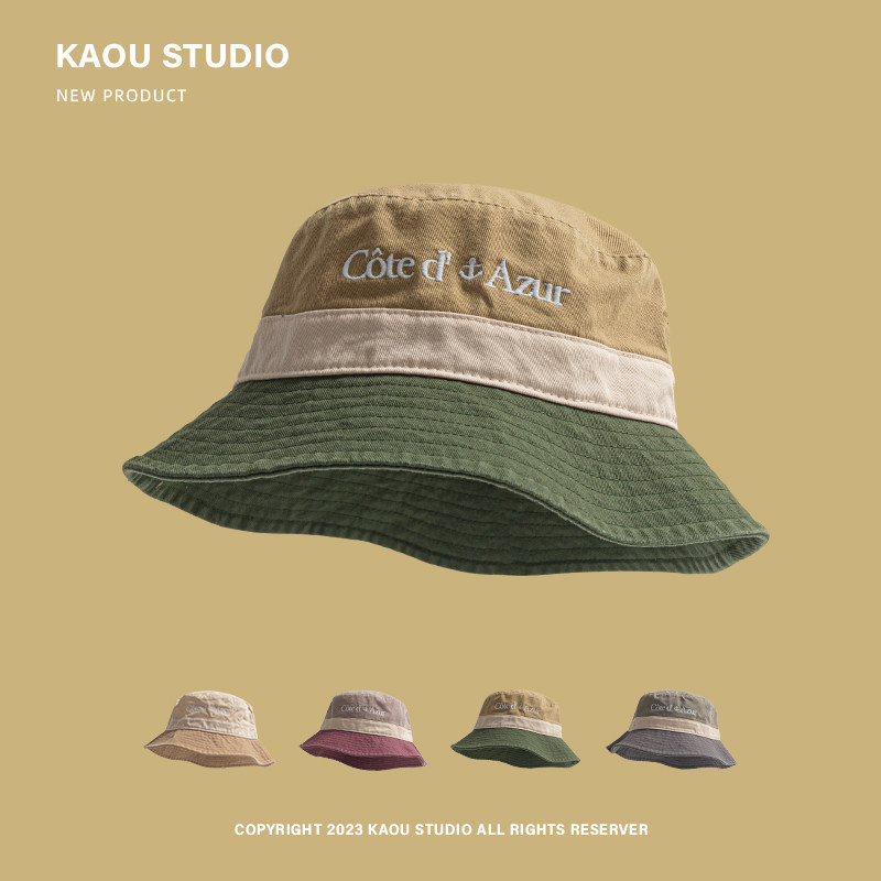 户外遮阳帽子女韩版拼色潮流百搭盆帽春夏防晒宽檐露营登山渔夫帽,服饰配件/皮带/帽子/围巾,帽子,淘宝优惠券,粉丝福利购,淘宝优惠卷