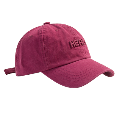 大头围甜妹刺绣棒球帽亲子鸭舌帽