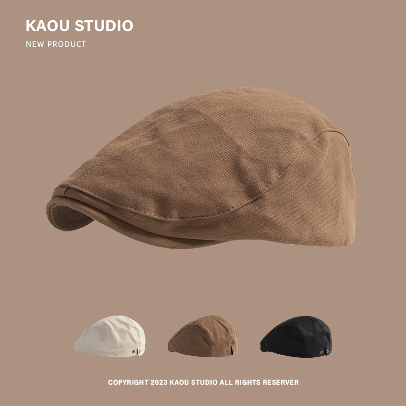 英伦复古休闲男士前进帽四季百搭
