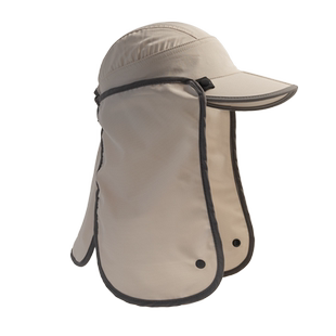 户外防晒帽夏季防紫外线男士钓鱼帽护颈遮阳骑车遮阳导演帽太阳帽