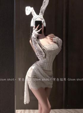 性感辣妹碎花挂脖黑色红色网纱修身显瘦包臀短裙小黑裙战袍