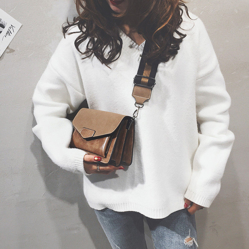 ins Retro Scrub Small bag Messenger Bag 2019 new pattern Korean Edition Versatile Shoulder strap One shoulder Small square packagein the Leather/Lady bags/Men's bag, Ms. bags  category - from Buy2taobao.com to provide professional Taobao agent buy service