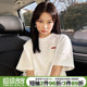 美式 设计感超火白色正肩t恤女短袖 学院风宽松上衣潮 新款 2026夏季