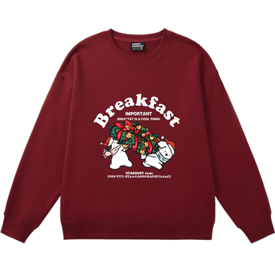 加绒款宽松大版圣诞氛围感卫衣