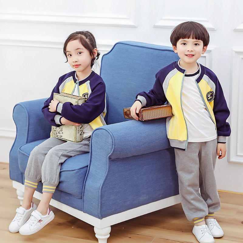幼儿园园服新款小学生校服班服加厚英伦纯棉棒球服运动服秋冬套装