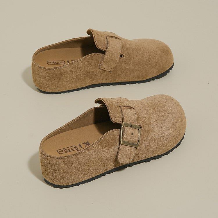 勃肯鞋女2025新款版小个子厚底增高内增高博肯拖鞋子搭扣0918h