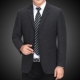 高端休闲西装 外套男中老年三粒扣上衣单件中年西服爸爸0930z