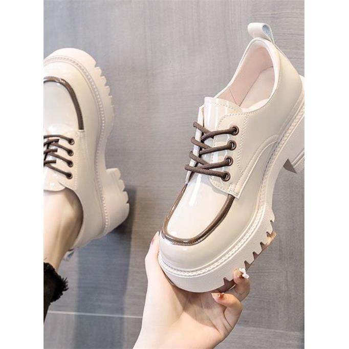 风小皮鞋2026季新款厚底增高粗跟时尚百搭单鞋乐福鞋0121k,女鞋,乐福鞋（豆豆鞋）,淘宝优惠券,粉丝福利购,淘宝优惠卷