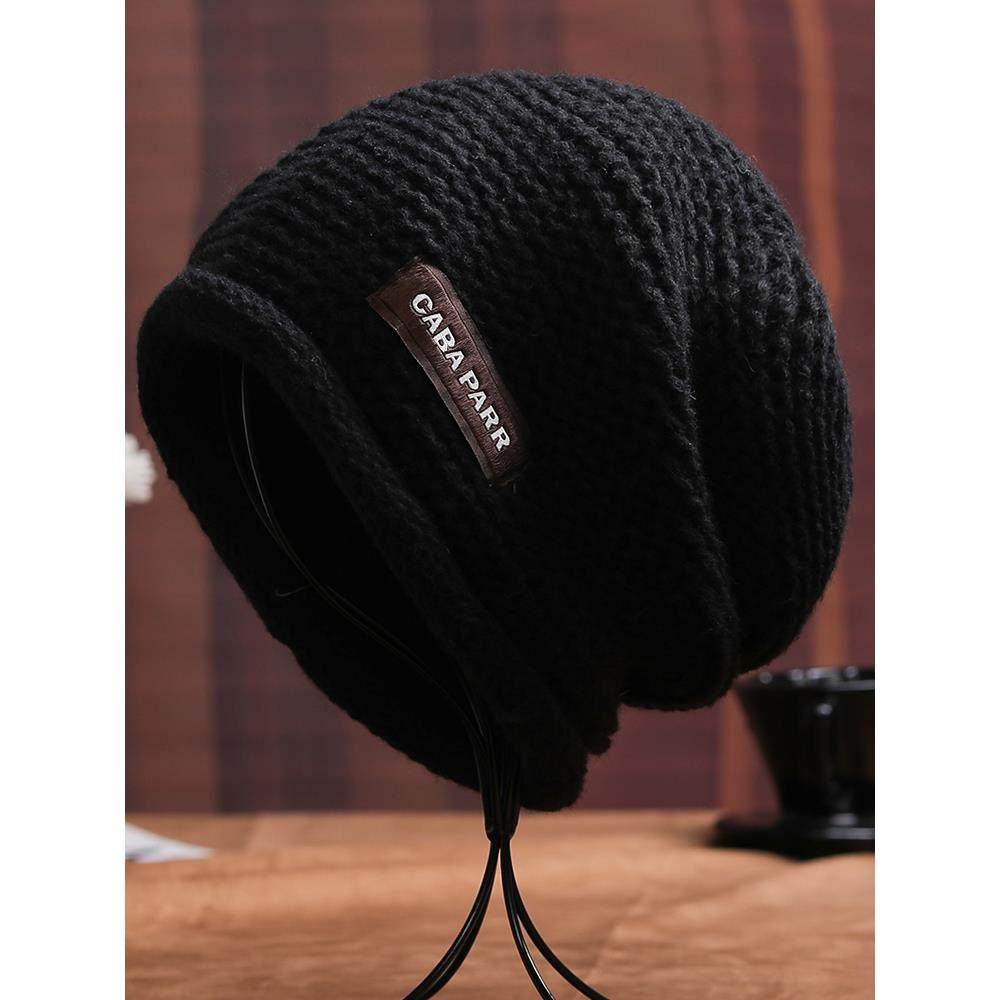 帽子男士秋冬保暖帽大头围针织帽时尚帽2025女士堆冷帽1214r