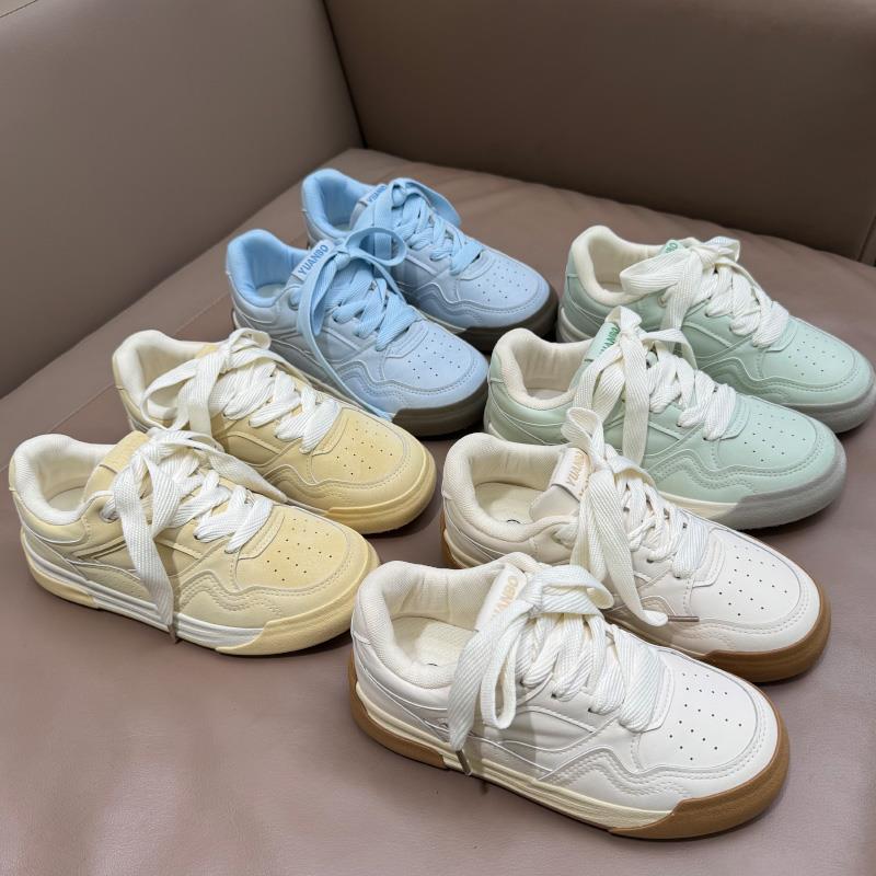 小白鞋女2025新款百搭板鞋4143大码女鞋胖脚宽肥运动休闲鞋1114w