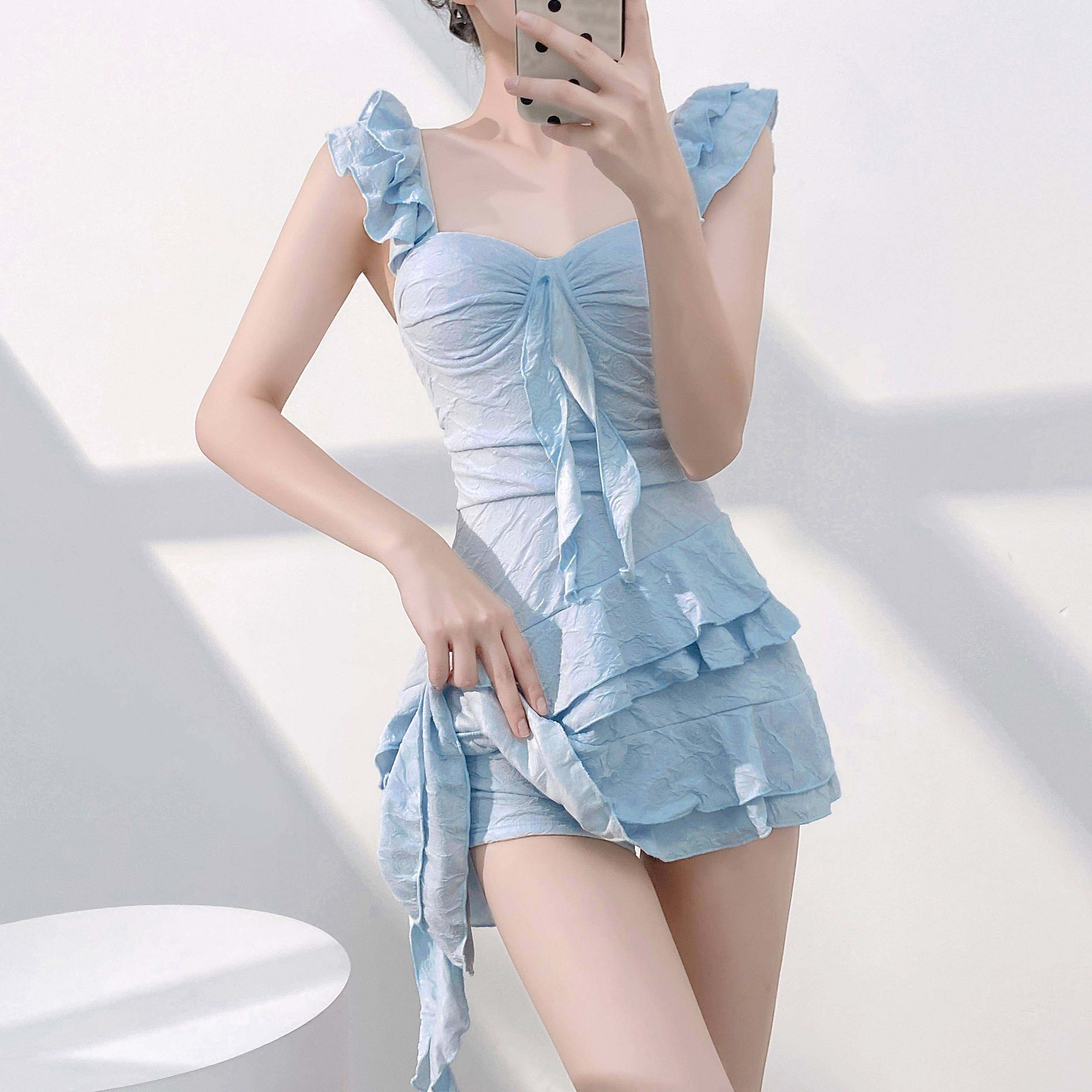 温泉保守泳衣女款2026新款感绝美连体裙式遮肉显瘦泡温泉沙0121k,运动/瑜伽/健身/球迷用品,连体泳衣,淘宝优惠券,粉丝福利购,淘宝优惠卷