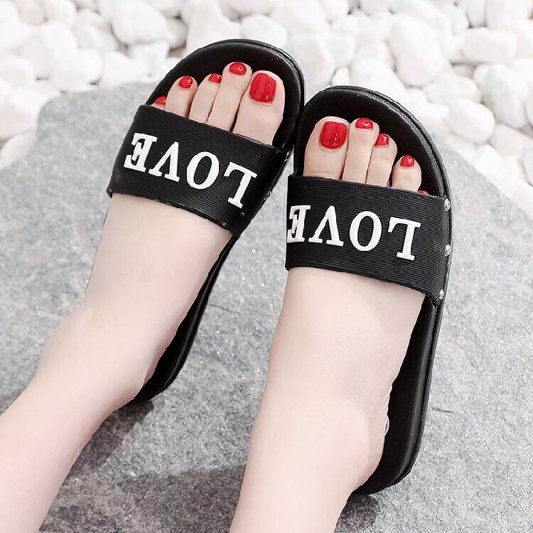 时尚百搭拖鞋女夏厚底可爱外穿防滑少女凉拖鞋女夏季旅游海0415e