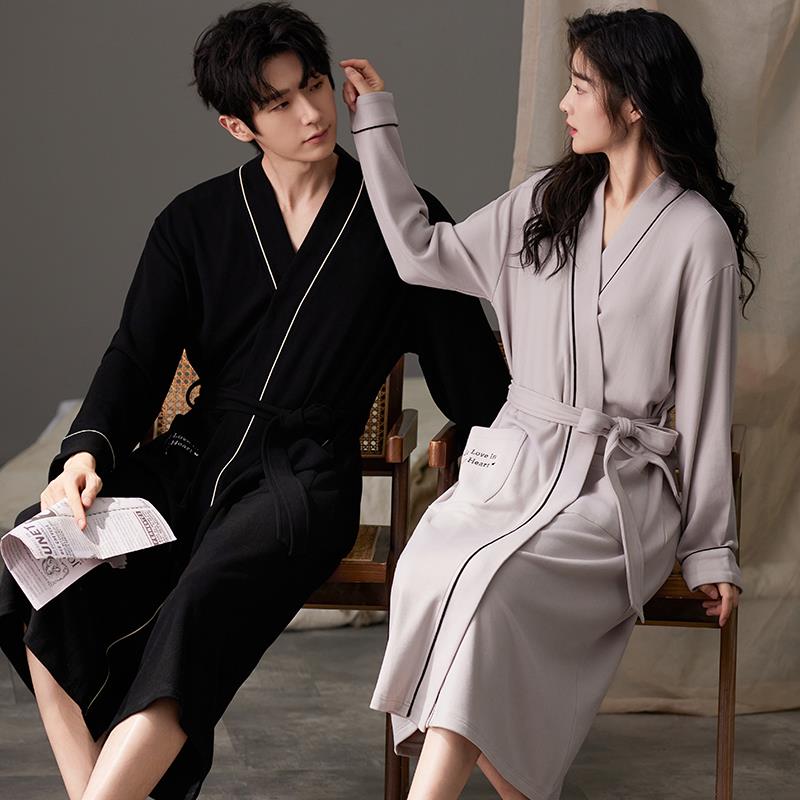 秋冬情侣睡袍女秋冬季加厚保暖2025新款珊瑚绒男士浴袍家居1009c