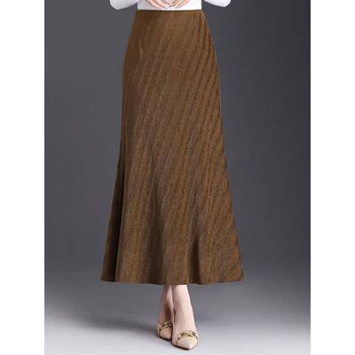 2026春季新款鱼尾裙女式高腰修身中长直筒一步裙盖臀长裙0117w