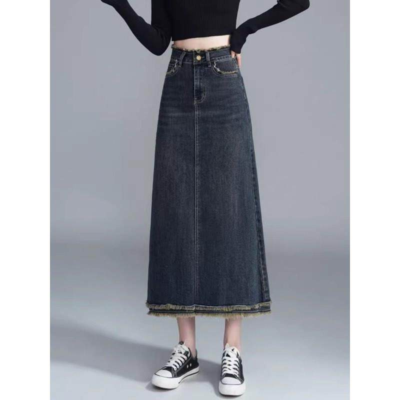 牛仔半身裙子女士装春秋冬季2026年新款小个子包臀直筒a字中0119r,女装/女士精品,半身裙,淘宝优惠券,粉丝福利购,淘宝优惠卷