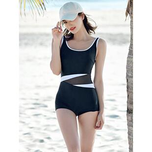 专业竞速泳衣女款 连身保守显瘦游泳馆专用大0318w 高级感2026新款