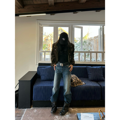 美式女士短外套立领夹克外套